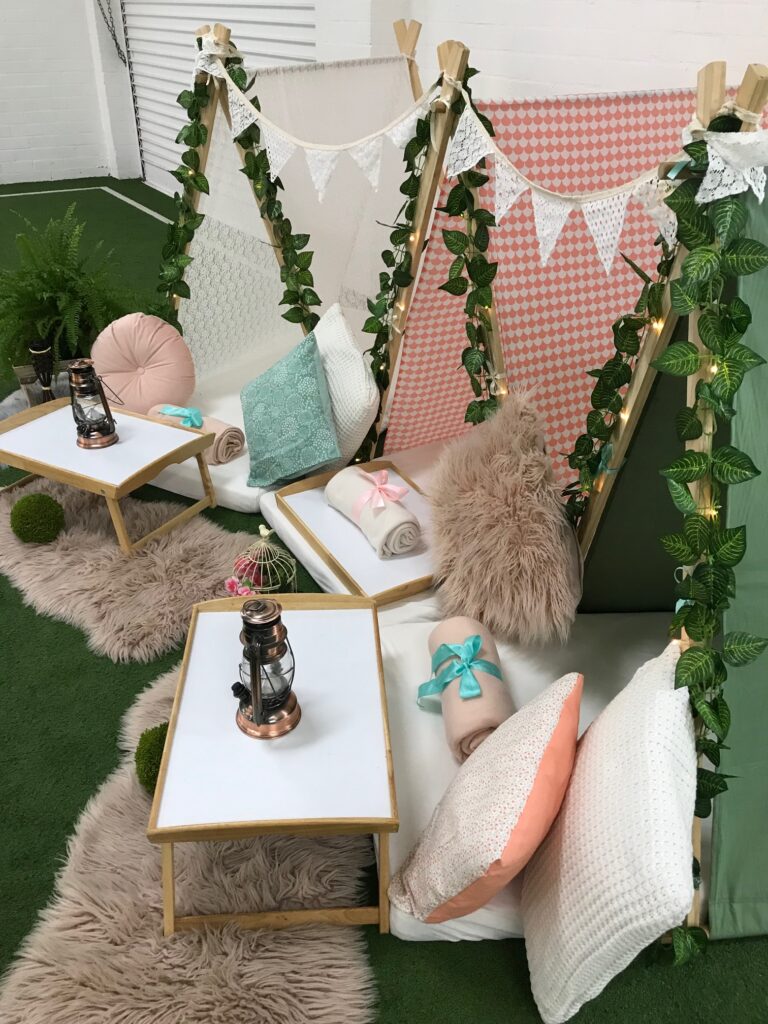 Winter Woodland Kids Party Theme Angels Teepees