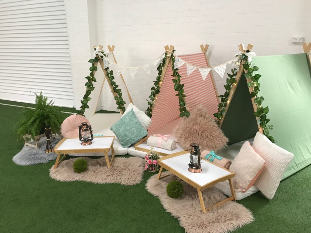 Winter Woodland Kids Party Theme Angels Teepees