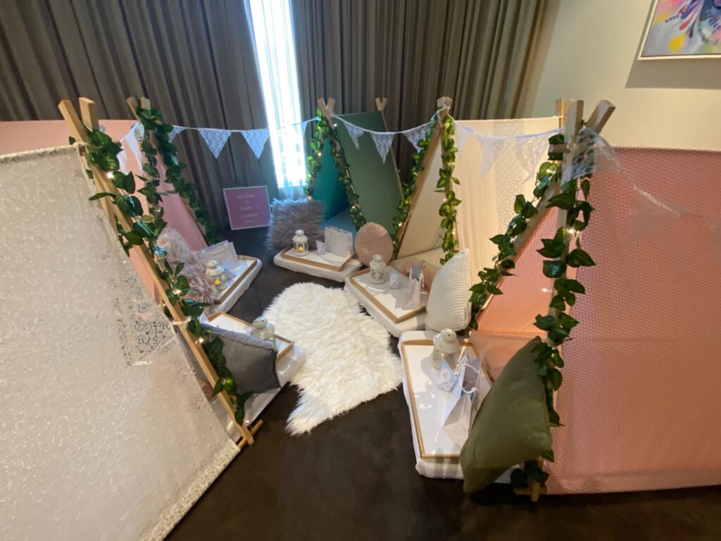 Winter Woodland Kids Party Theme Angels Teepees