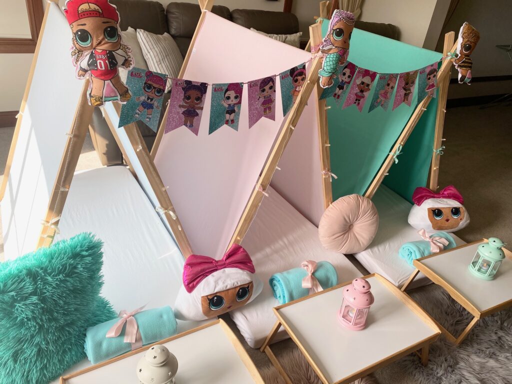 LOL Dolls Party Theme Angels Teepees