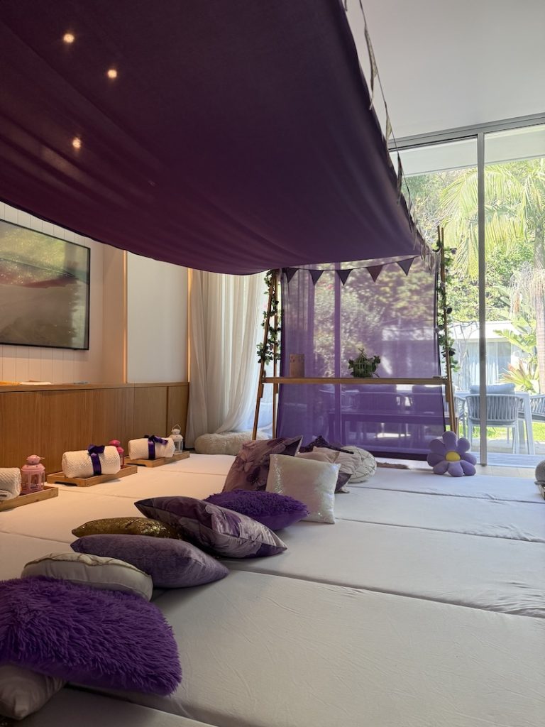 Purple Oasis Theme - Sleepover Party
