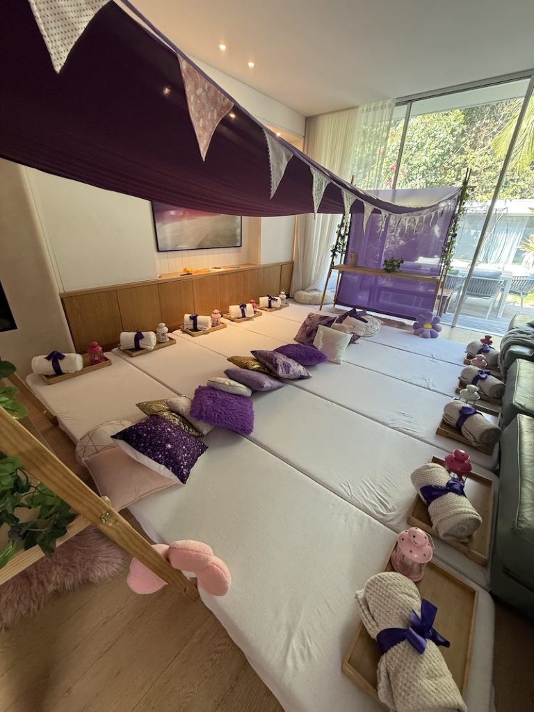 Purple Oasis Theme - Sleepover Party